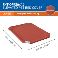 Remplacement officiel pour lit Coolaroo, terracotta, grande taille, tissu respirant.