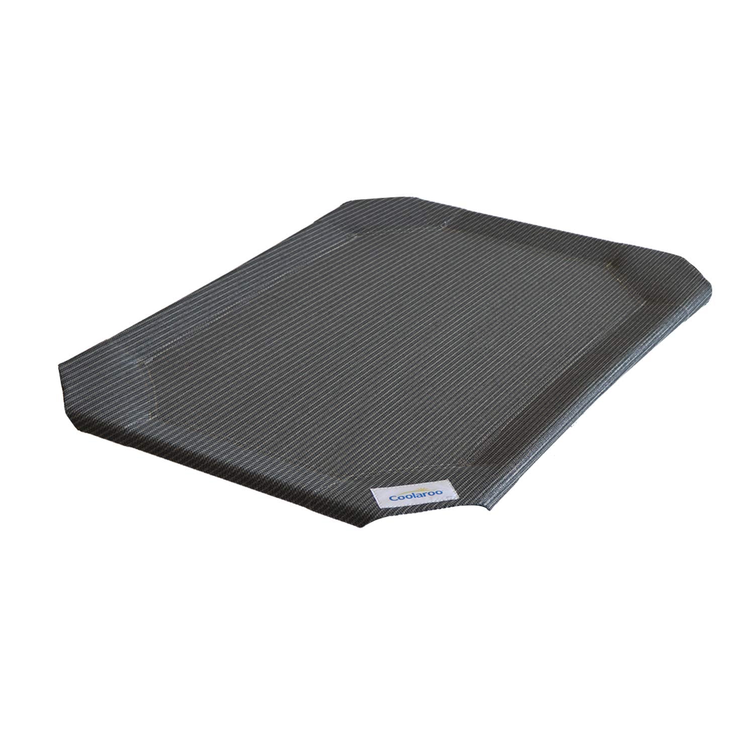 Housse Coolaroo pour lit surélevé grand, gris métal, offre ventilation et confort durable.