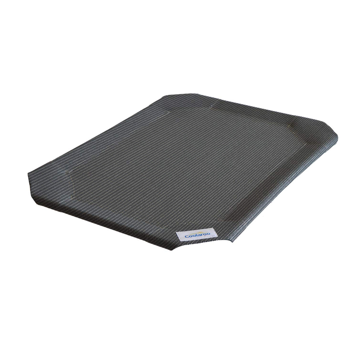 Housse Coolaroo pour lit surélevé grand, gris métal, offre ventilation et confort durable.