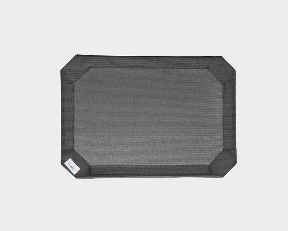 Couverture de remplacement Coolaroo pour lit animal gris métal 42x25, gardant votre compagnon au frais.