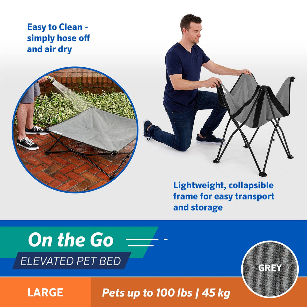 Coolaroo On-The-Go lit pour chien bed tissu respirant 360°, airflow.