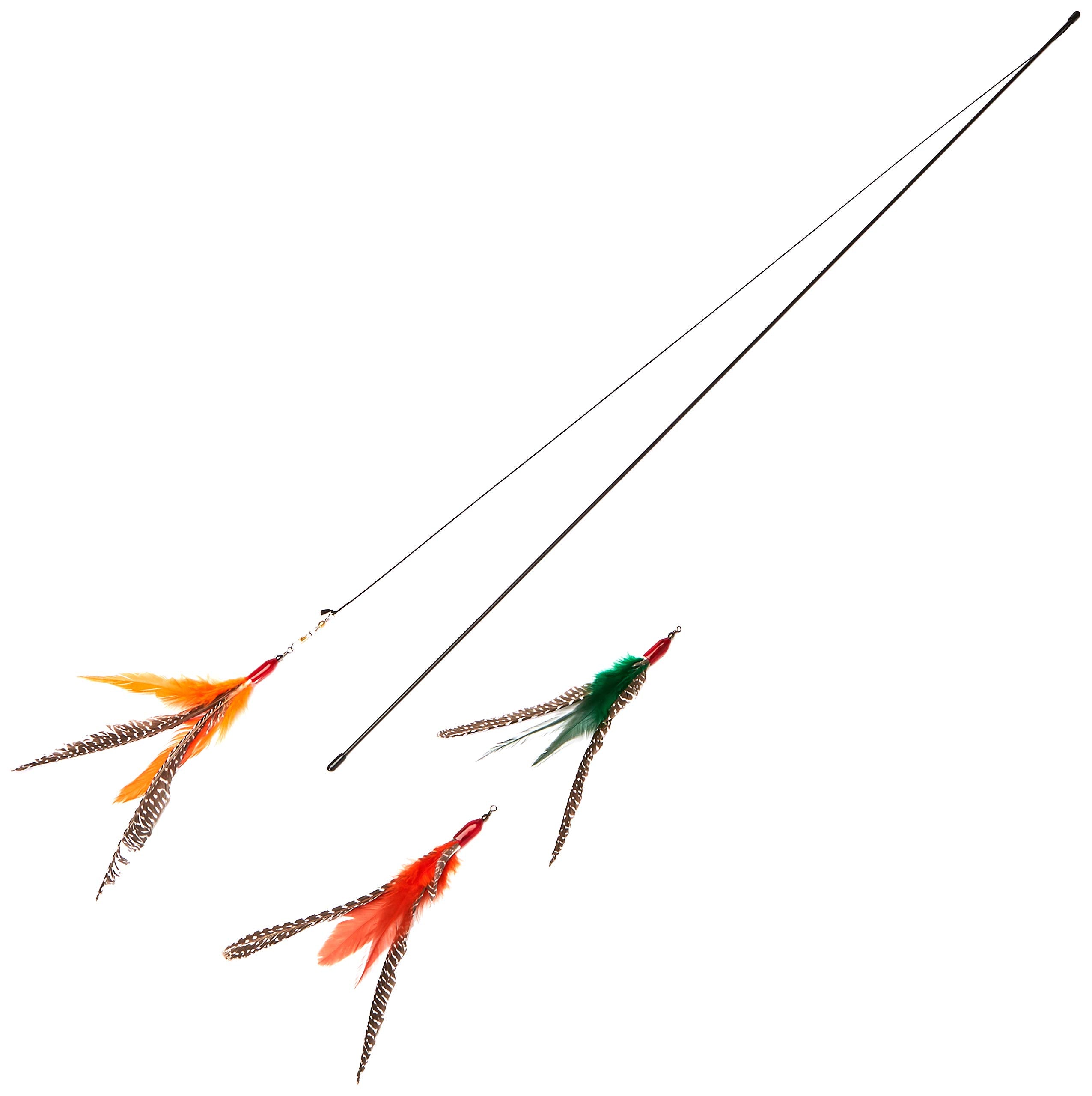 CoolCyberCats Da Bird, tige et plumes, stimule l’exercice et l’attention du chat.