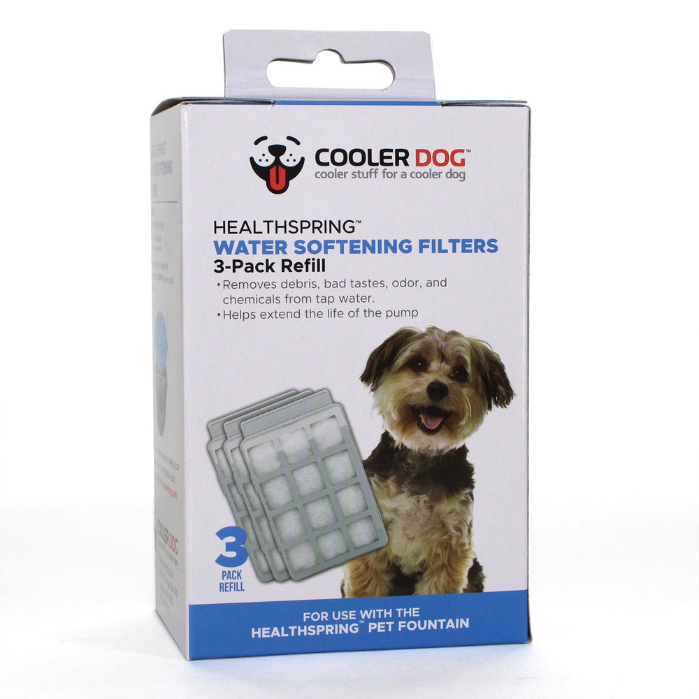 CoolerDog HealthSpring – filtre triple filtration pour eau plus propre et plus fraîche.