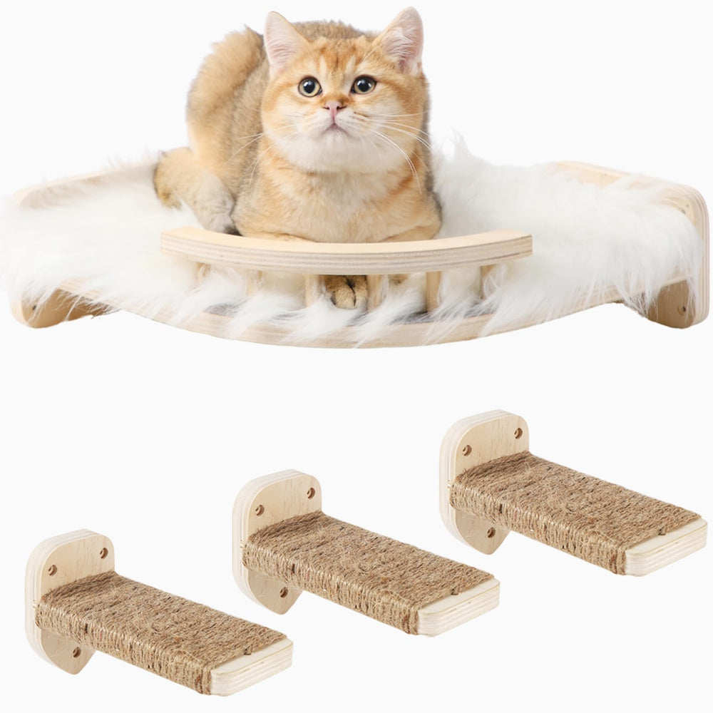 COOLEX étagère murale pour chat, vue d’ensemble pratique et gain d’espace.