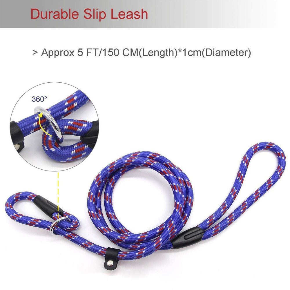 Laisse Coolrunner en nylon tresse douce, résistante pour chiens moyens.