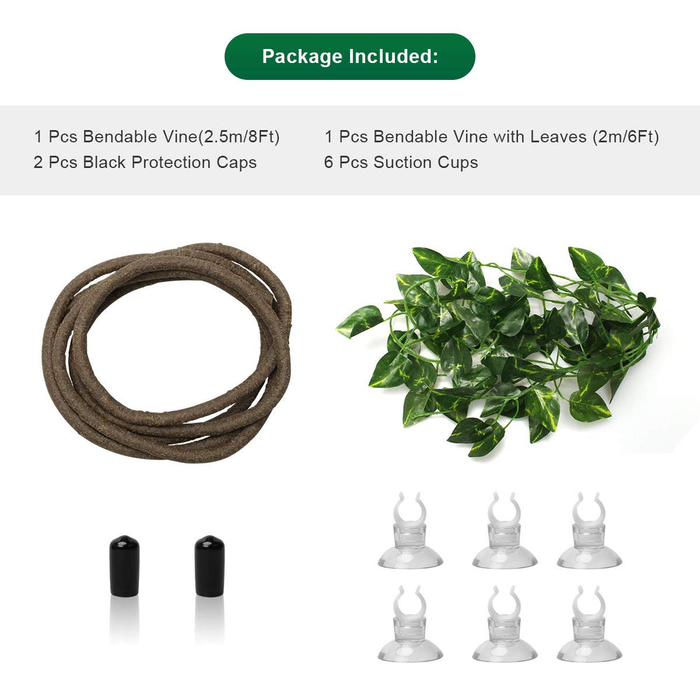Coolrunner lianes-feuilles-6-pieds: feuillage flexible pour enrichir l'environnement.