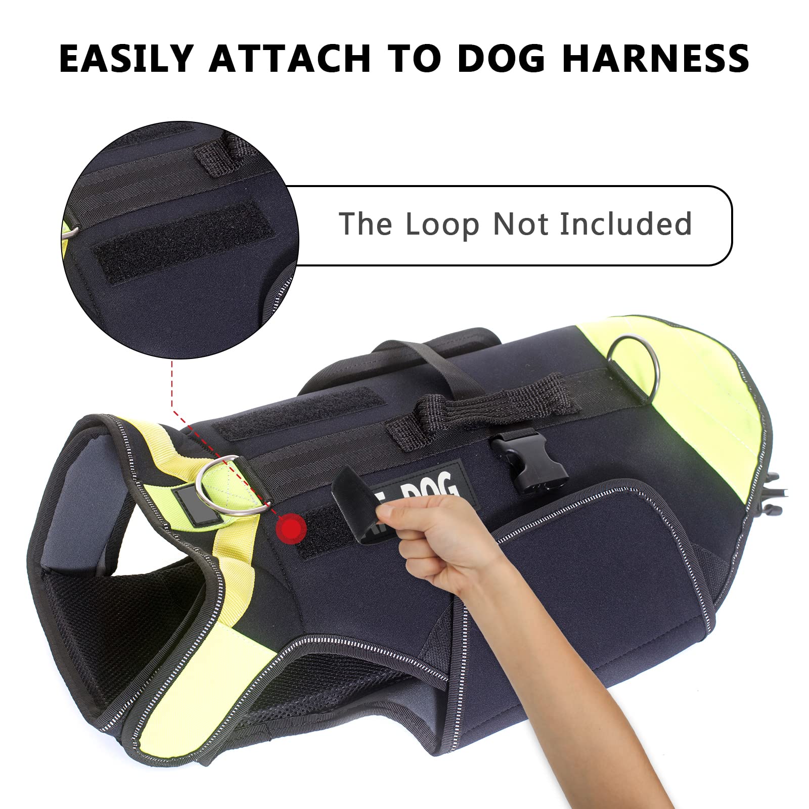 Fermeture velcro Coolrunner, attache rapide et sécurisée sur harnais.