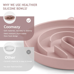 Coomazy assiette ralentisseur silicone grand modele pour chiens actifs