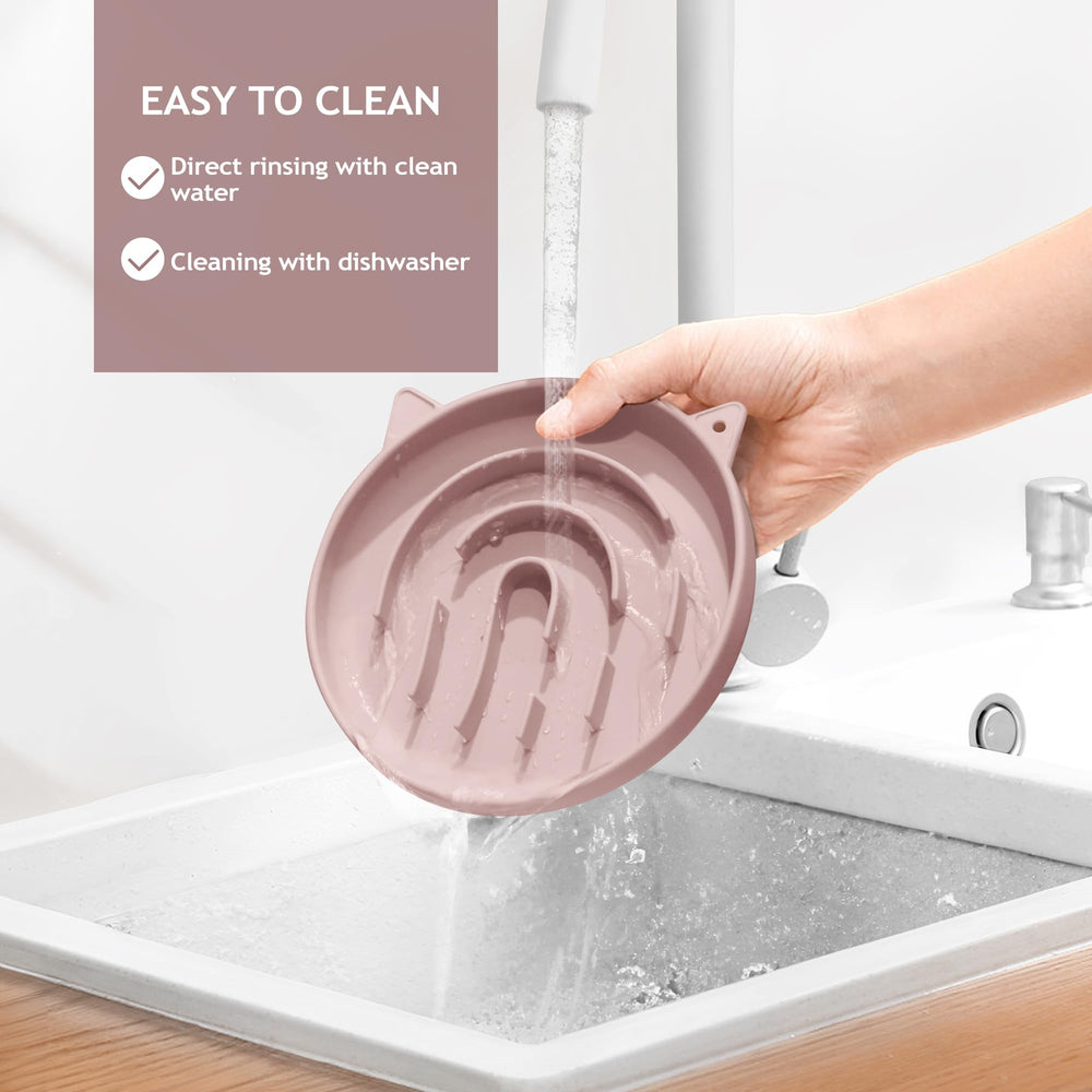 Coomazy assiette ralentisseur silicone durable etanche résiste morsures et usage quotidien