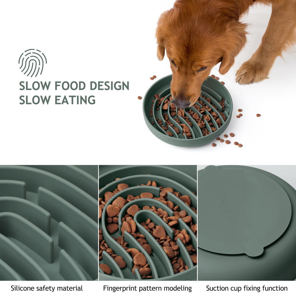 Coomazy Assiette silicone compatible lave-vaisselle, nettoyage facile.