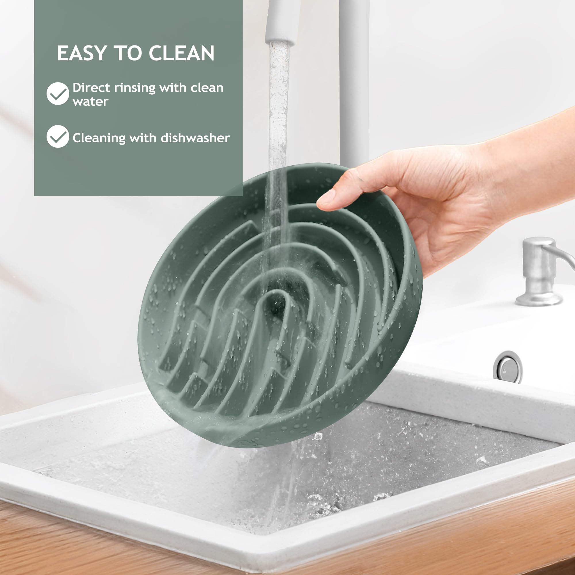 Coomazy Assiette silicone durable et résistante, conçue pour les morsures.