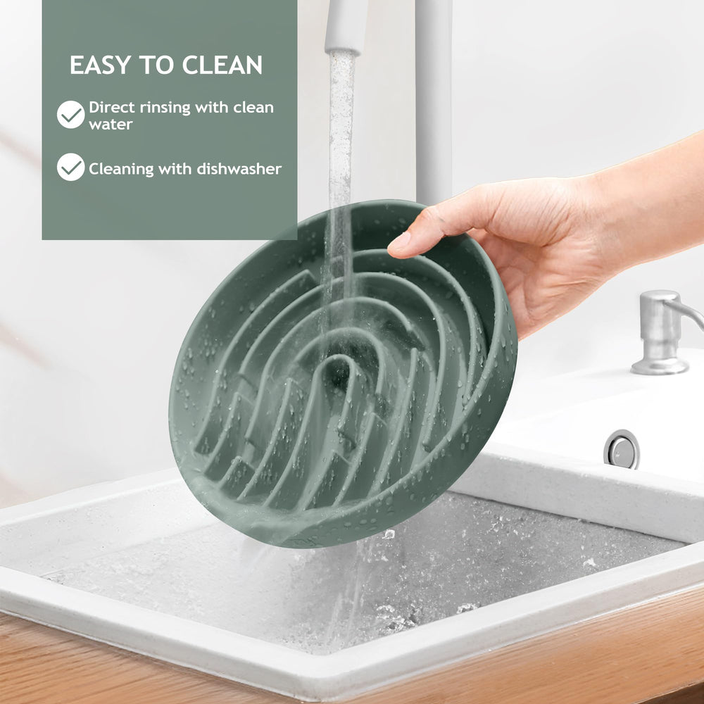 Coomazy Assiette silicone durable et résistante, conçue pour les morsures.