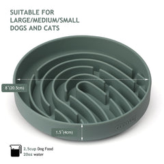 Coomazy Assiette silicone sans BPA, matériau sûr pour les chiens et chats.