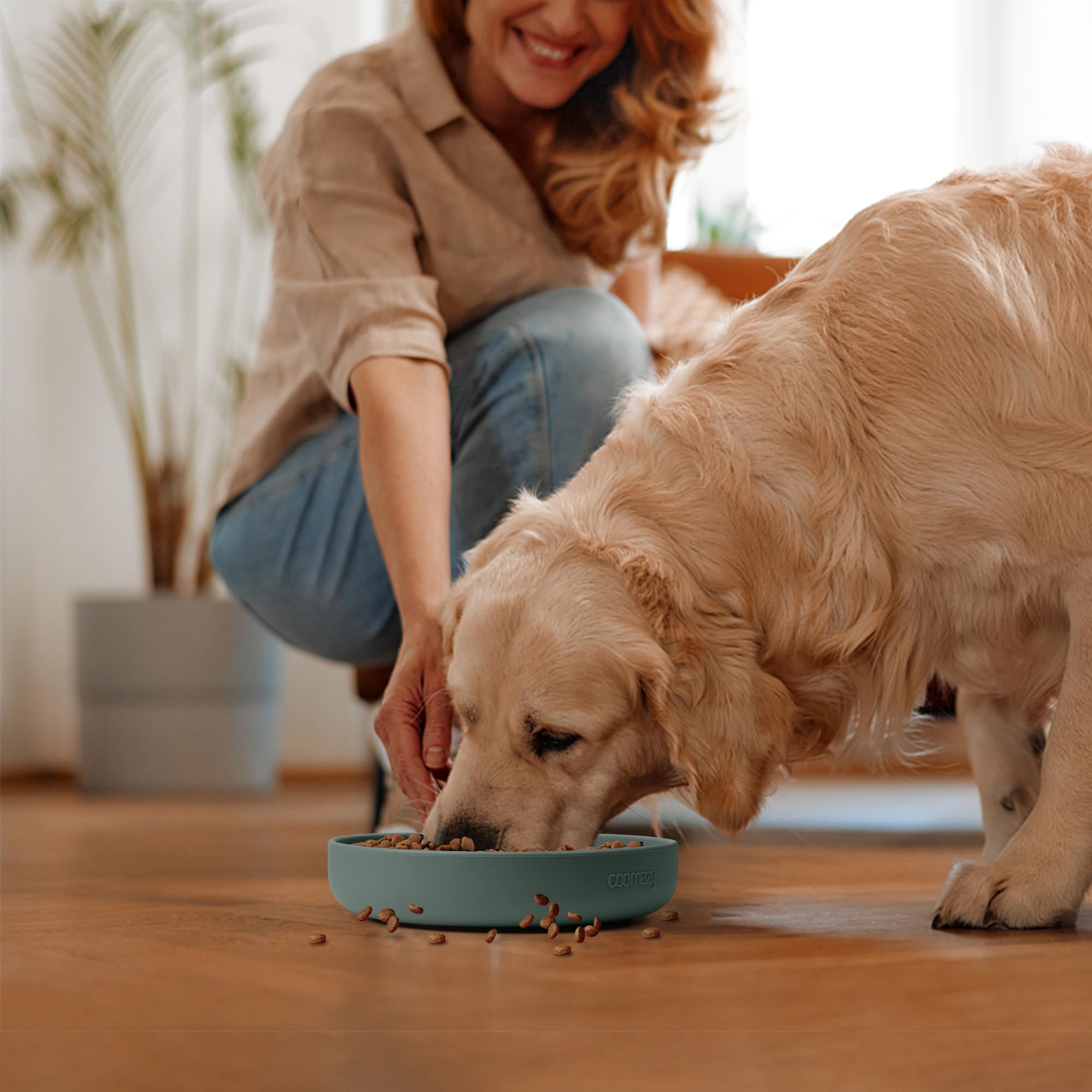 Coomazy Assiette silicone stimule mentalement l'animal, idéal pour la détente après l'entraînement.