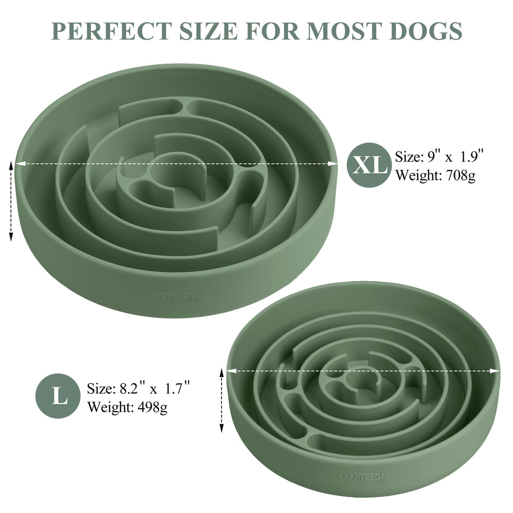 Coomazy bol labyrinthe, ralentit l'alimentation et encourage un repas plus réfléchi.