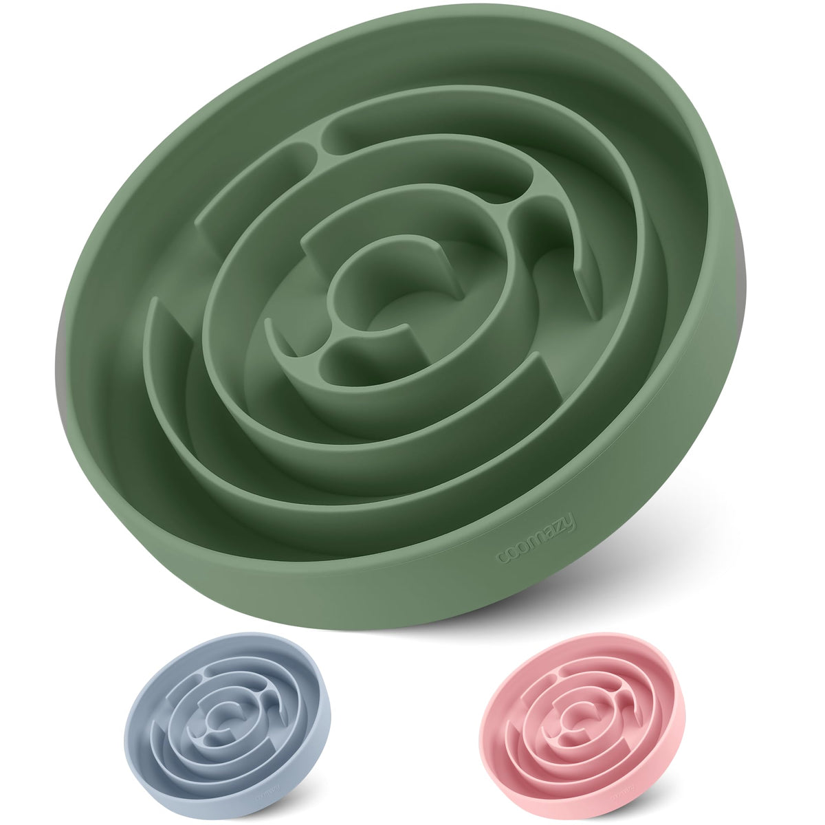 Coomazy bol lent en silicone avec ventouses, idéal pour grands chiens.