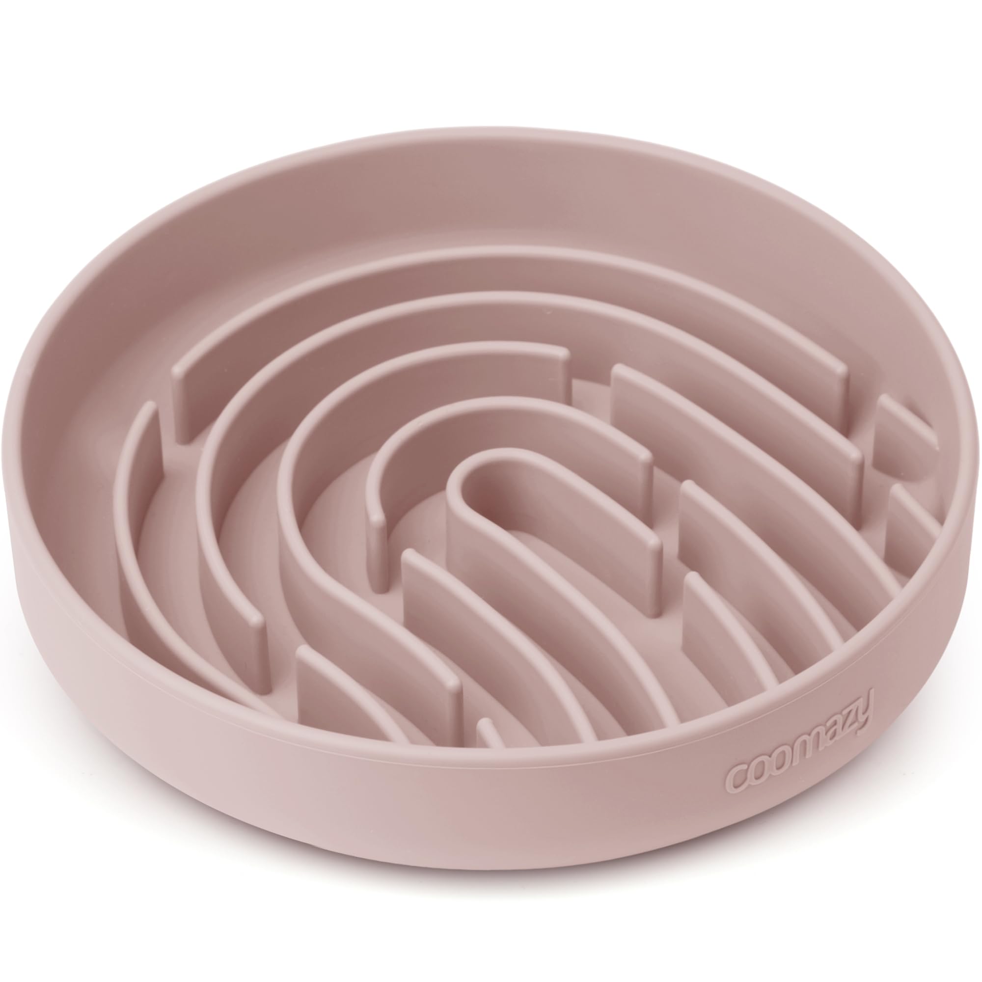 Coomazy gamelle lente rose poussiéreux, design labyrinthique ralente l'alimentation.