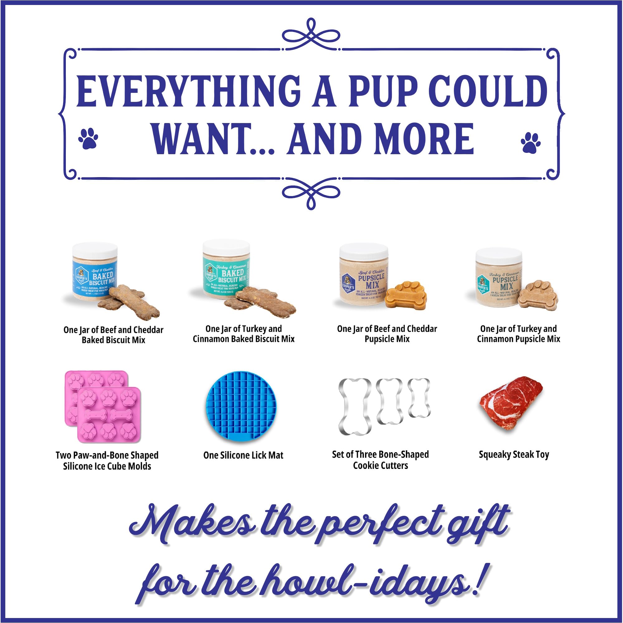 Deux bocaux Mélange Pupsicle en Cooper's Treats pour friandises variées et faciles à préparer.