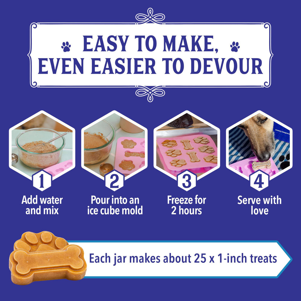 Ingrédients réels utilisés: poulet et patate douce dans Pupsicle Mix
