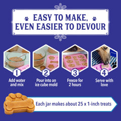 Ingrédients réels utilisés: poulet et patate douce dans Pupsicle Mix