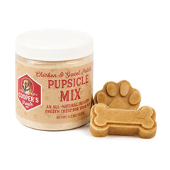 Cooper's Treats Pupsicle Mix dans un emballage pratique prêt à préparer