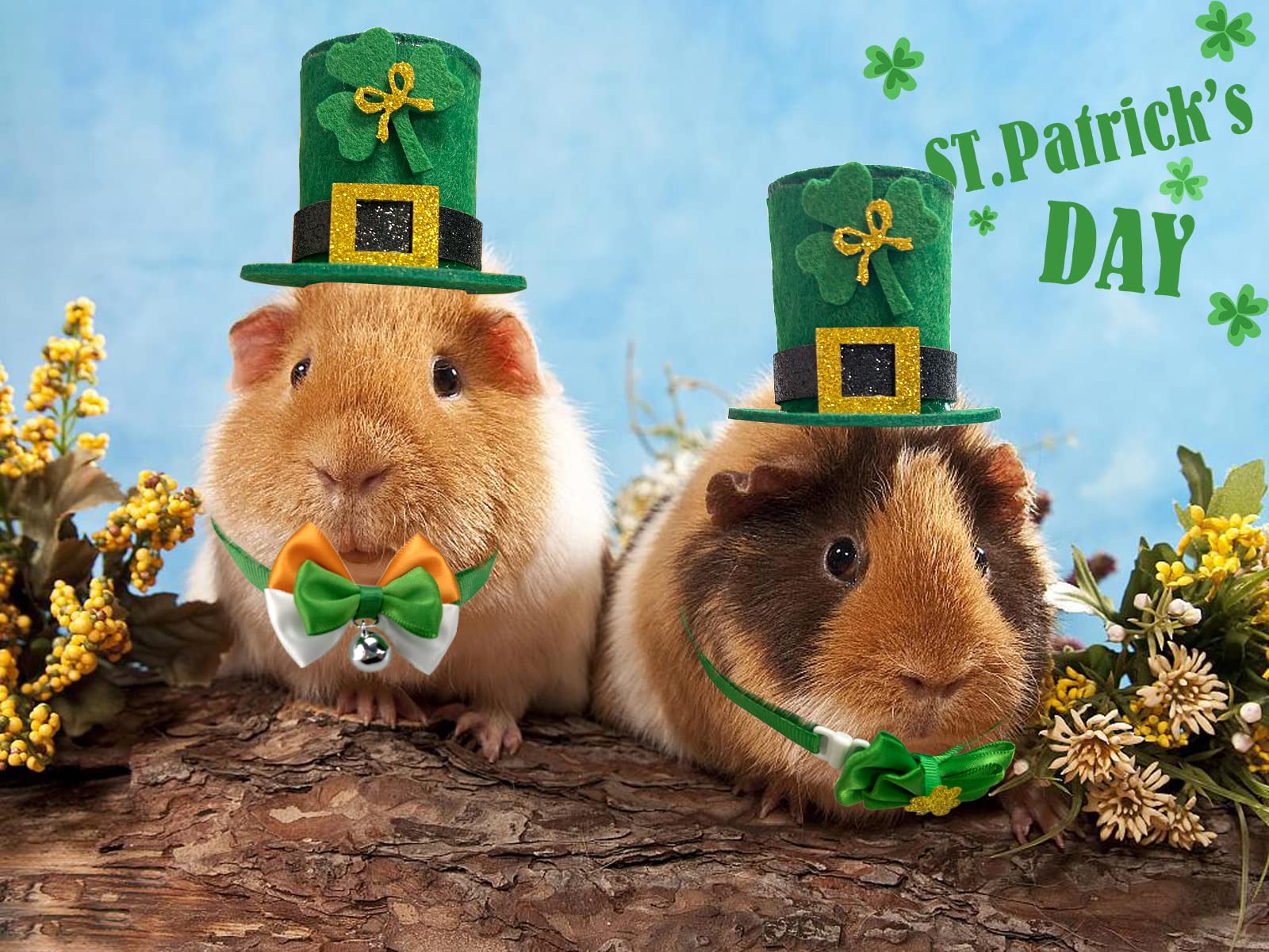 Chapeau Saint-Patrick CooShou avec sangle élastique pour sécurité pendant le jeu.