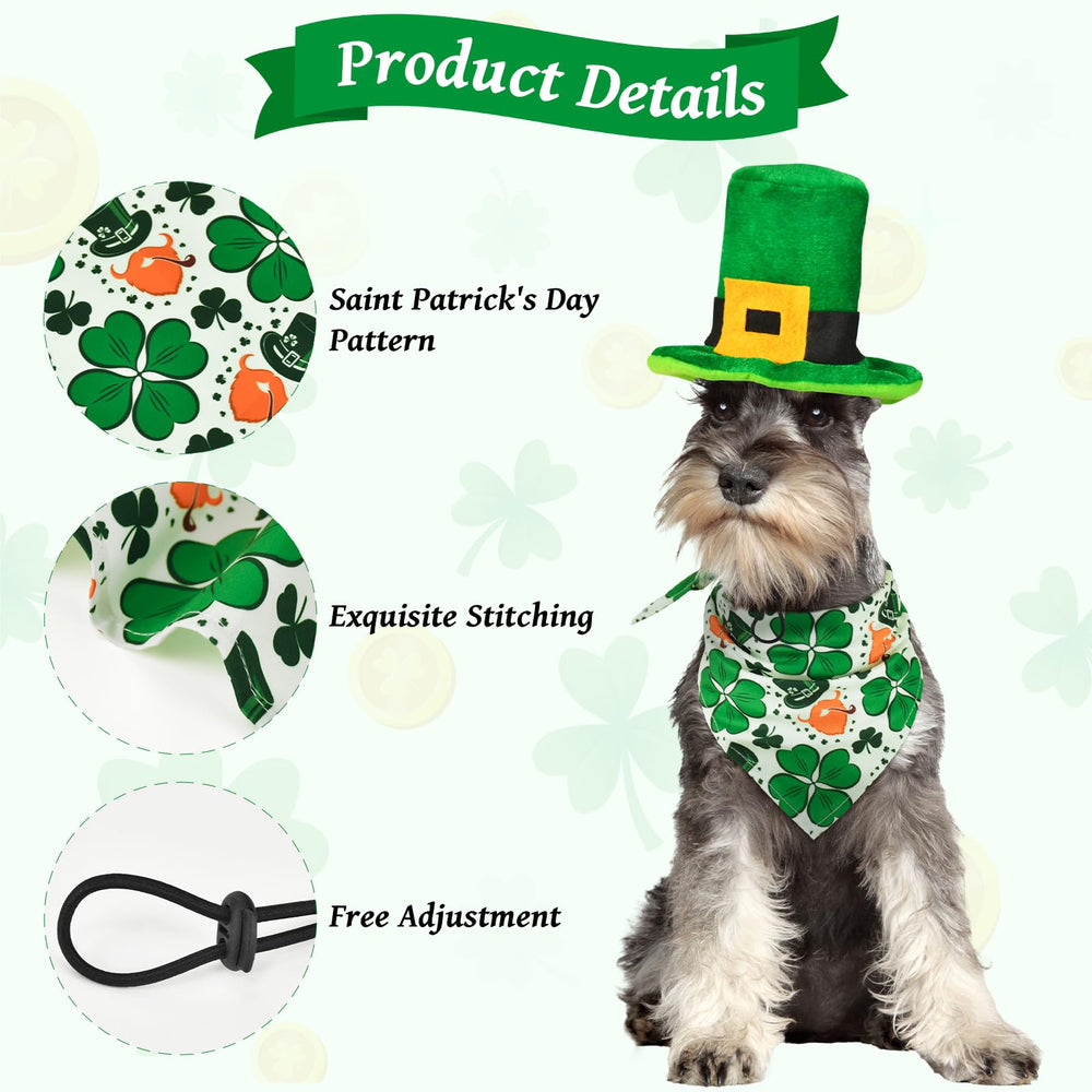 CooShou ensemble animaux Saint-Patrick, prêt à porter et accessoire photo.