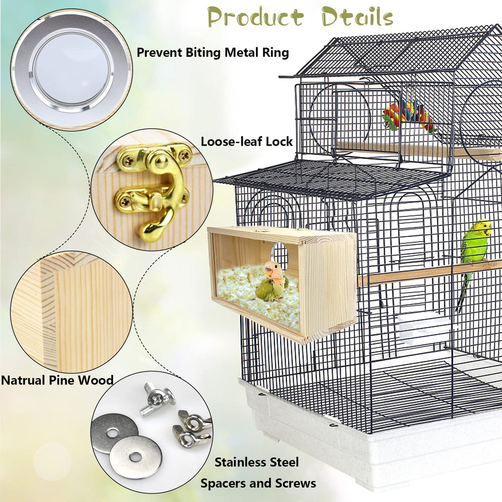 Perchoirs inclus Cooshou, installation facile dans cage