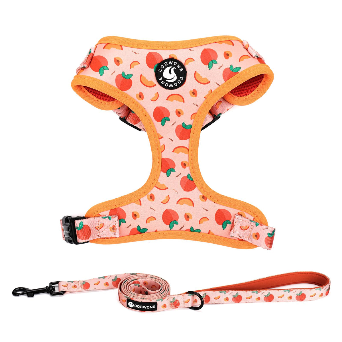 Harnais COOWONE pour chien avec imprimé coloré, léger et confortable.
