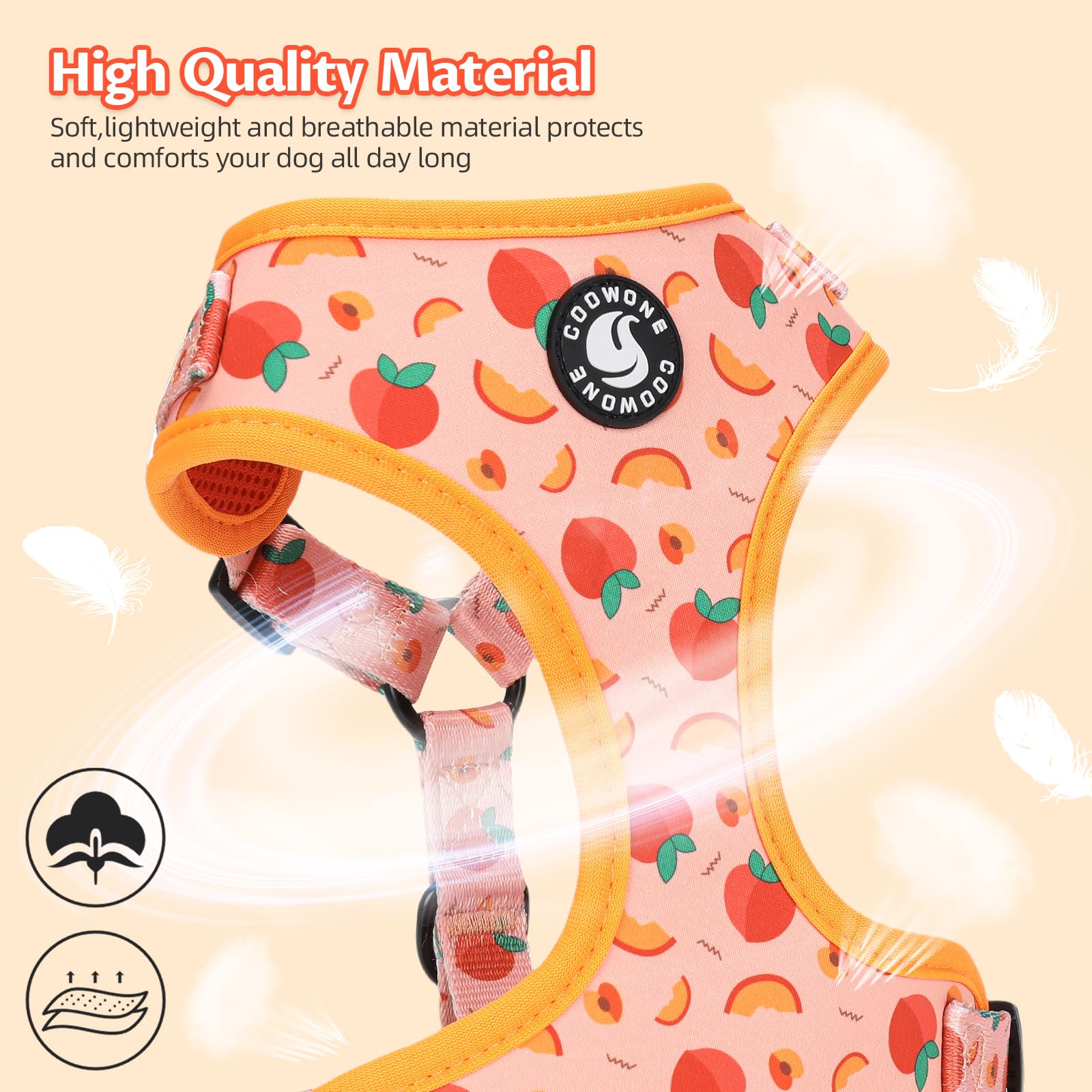 Laisse COOWONE durable pour des promenades quotidiennes.