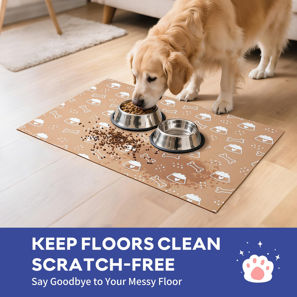 Cooyes tapis 16x24 kaki anti-dérapant, facile à nettoyer après les repas.