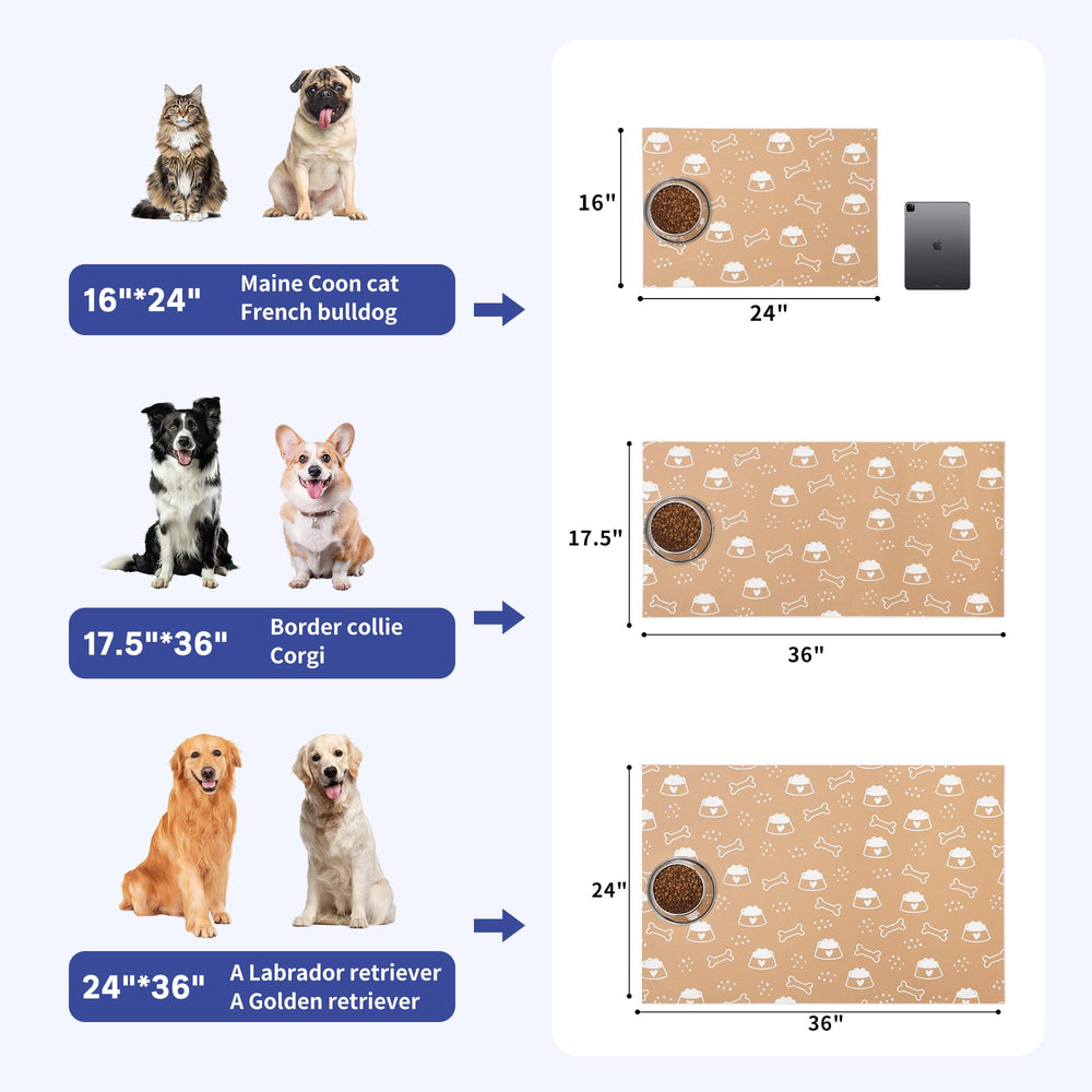 Cooyes tapis 17-5x36 gris ultra-absorbant, absorption efficace des liquides.