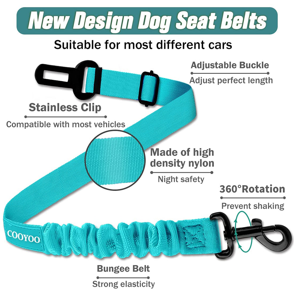 COOYOO longueur réglable 60–80 cm pour chien dans la voiture.