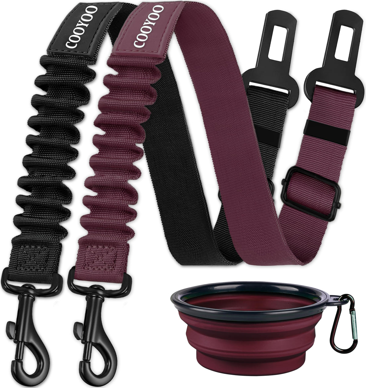 COOYOO ceinture chien voiture retractable durable pour déplacements en voiture