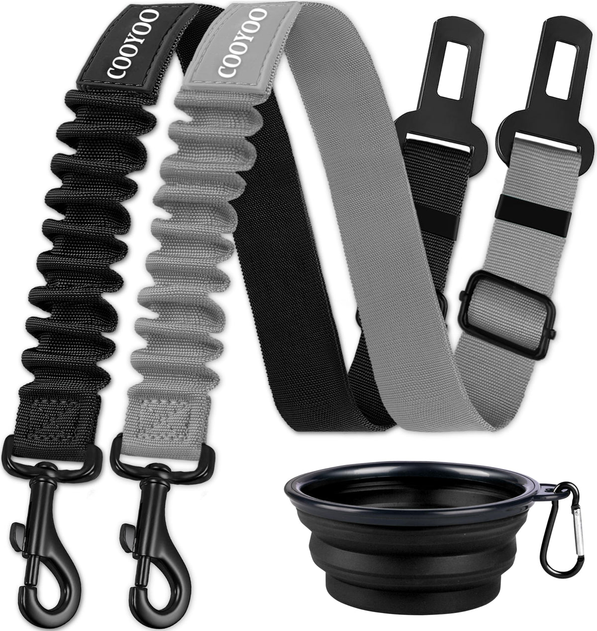 COOYOO ceinture sécurité chien – harnais voiture, sécurité renforcée pendant le trajet