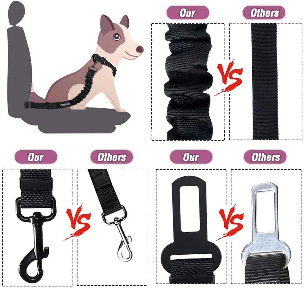 COOYOO Design universel ceinture chien voiture compatibilité avec la plupart des véhicules.