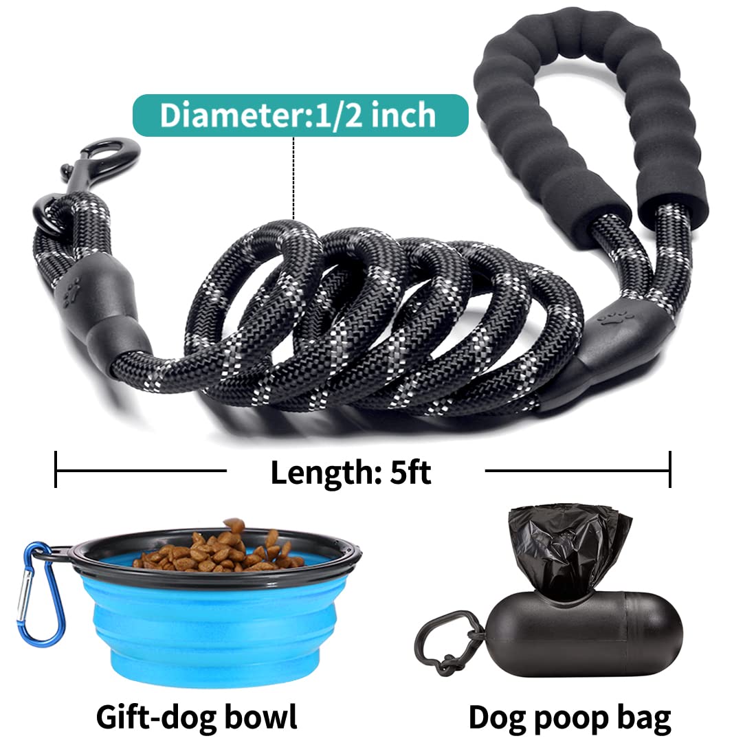 Distributeur de sacs COOYOO inclus pour balades propres.