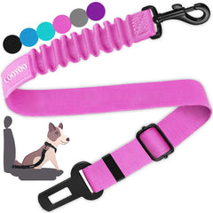 COOYOO Dog Seat Belt en nylon résistant pour une sécurité accrue en trajet.