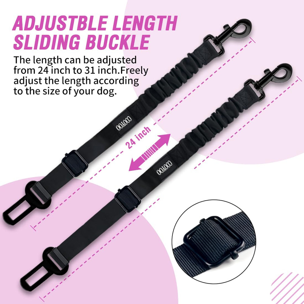 COOYOO Dog Seat Belt montage universel facile pour voitures variées.