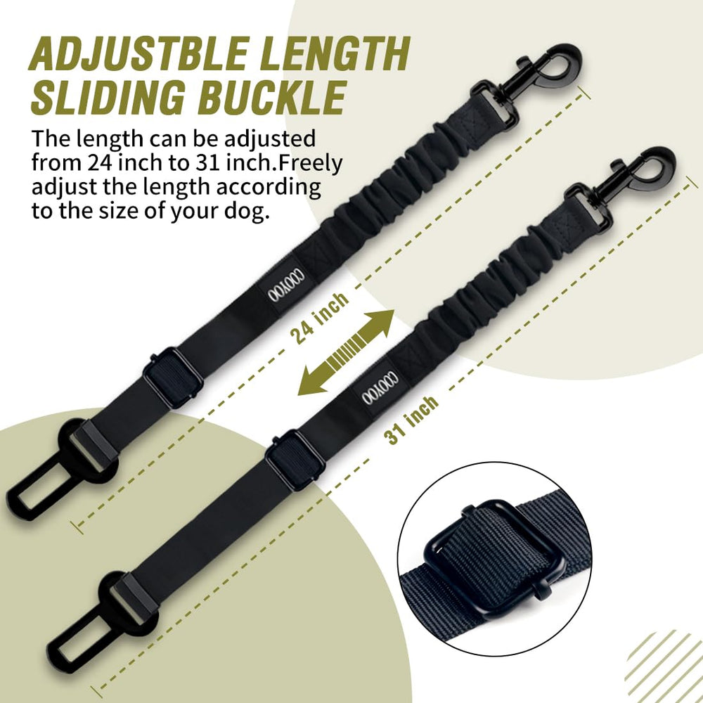 COOYOO-installation-rapide-ceinture-chien permet d’attacher votre compagnon en quelques secondes.