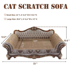 COOZMENT Canapé-griffage grand-format: espace généreux pour plusieurs chats.