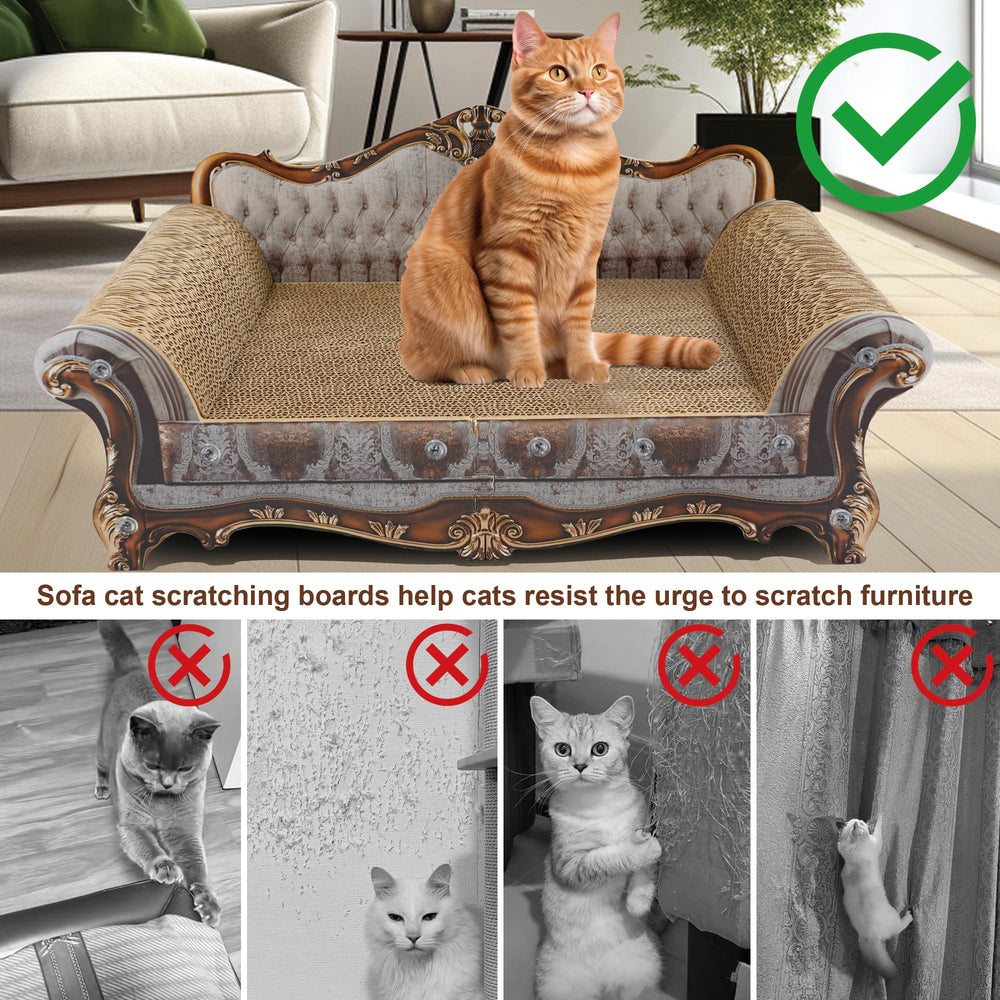 COOZMENT Carton recyclable: lit-nid durable et sûr pour le chat.