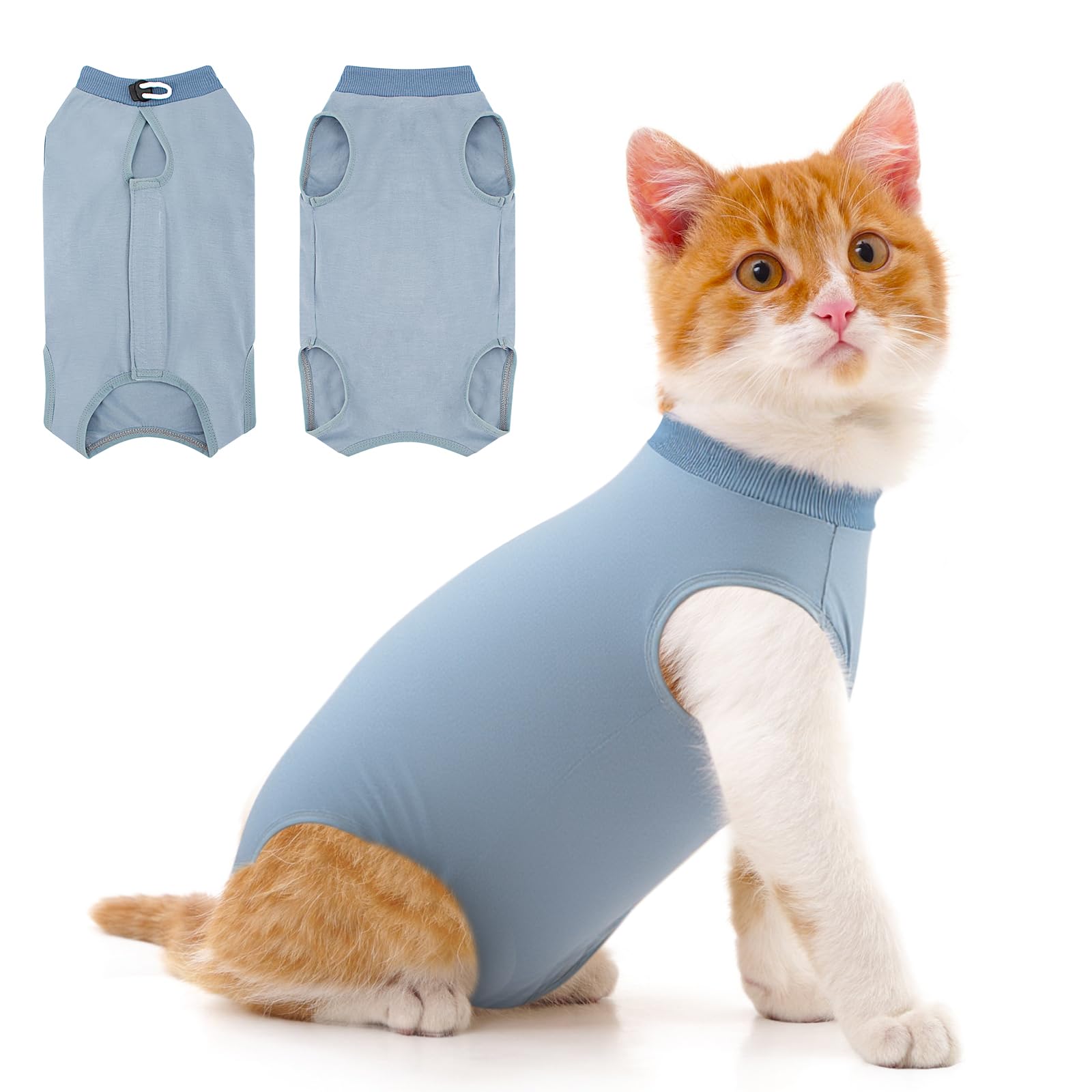 Coppthinktu combinaison récupération chat post-opération, confort et protection des plaies.