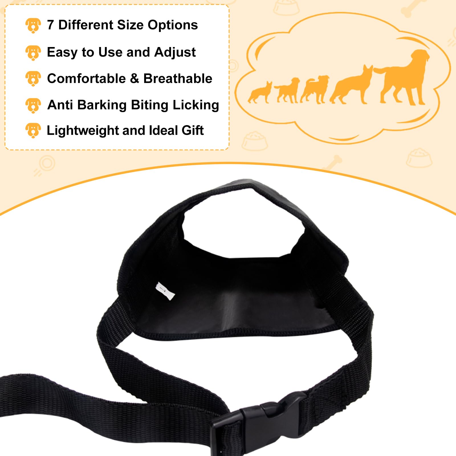 Coppthinktu Museau Chien Nettoyage Réutilisable – facile à entretenir et durable.