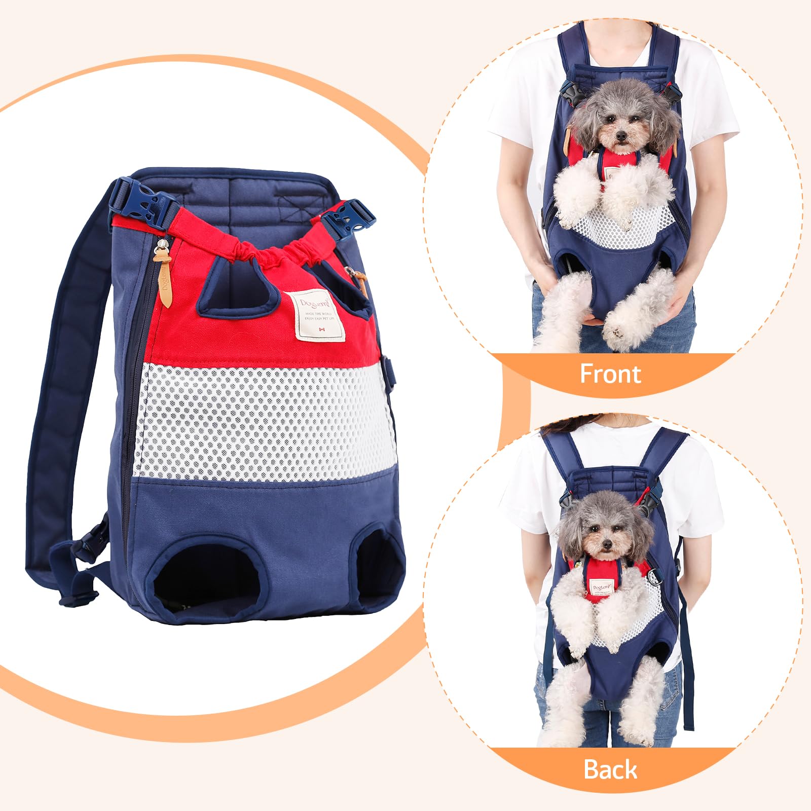 Coppthinktu sac dos porte-chien mains libres: pratique lors de randonnée et déplacements.