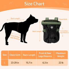 Coppthinktu sac porteur chien securite et boucles prevenant chute.