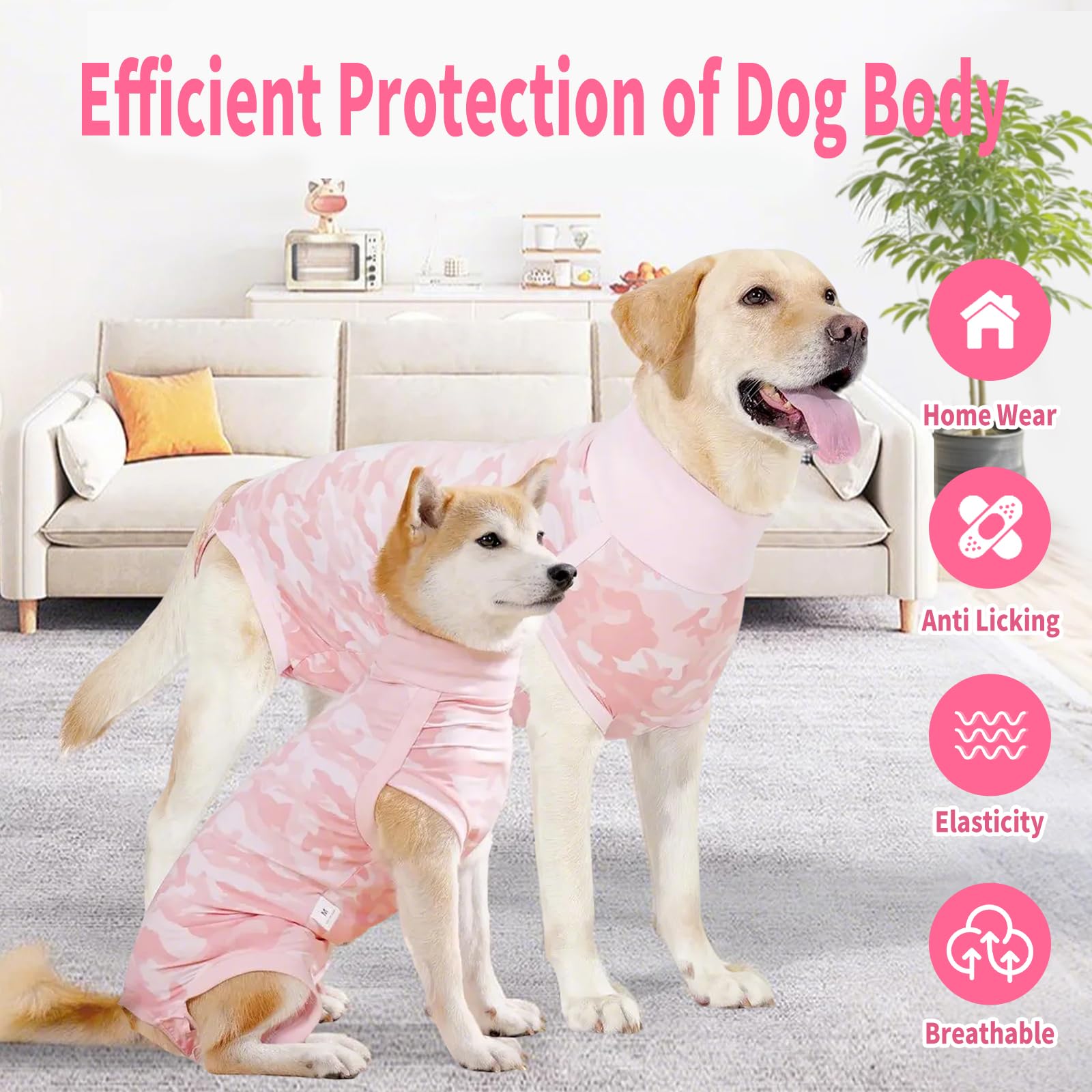 Coppthinktu tailles diverses chien rose, adapté XS à XXL.