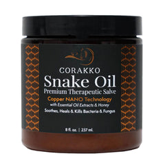 Corakko Snake Oil, flacon 8oz, soin pour la peau du cheval, soulage les irritations.