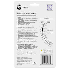 Coralife Hydromètre-calibre-aquariums-chauds-20-30c, calibrage fiable pour températures chaudes.