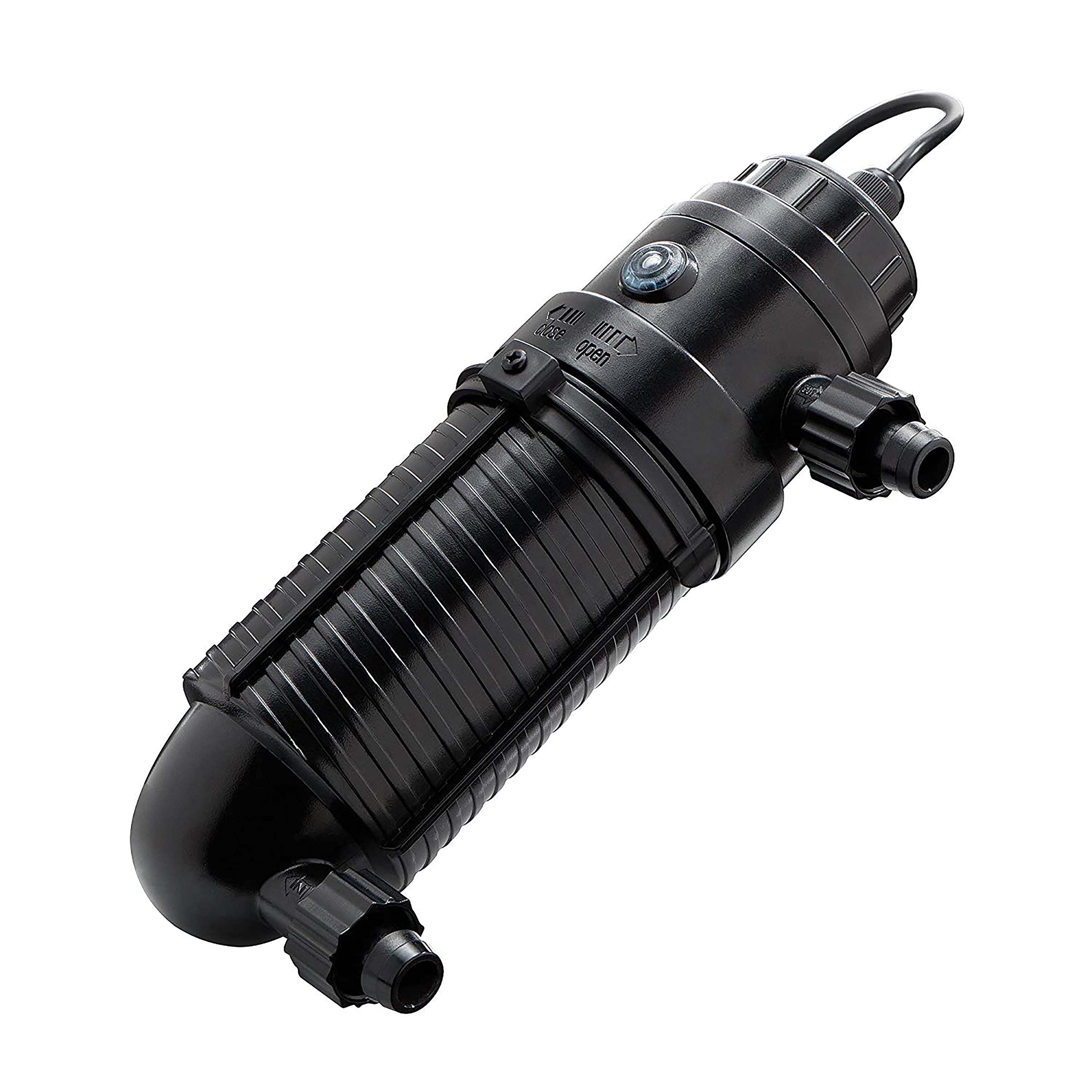 Coralife Turbo-Twist Sterilisateur UV en ligne, installation pratique et maintenance aisée.
